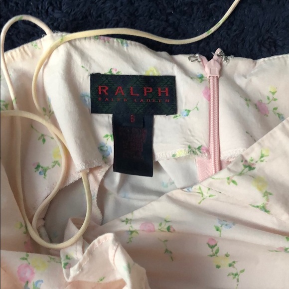 Ralph Lauren sz 6 pink floral ruffled dress - Picture 4 of 4
